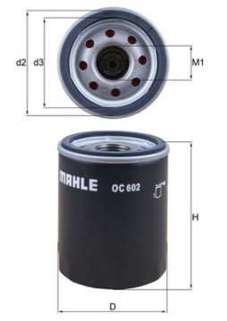 OC 602 Olejový filtr MAHLE