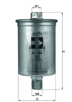 KL 184 Palivový filtr MAHLE