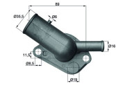TI 64 87D Termostat, chladivo BEHR MAHLE