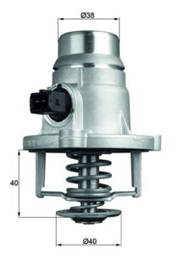 TM 27 101 Termostat, chladivo Ausgabe Nr. 03/2018: Beschädigtes Ölfilterpapier MAHLE