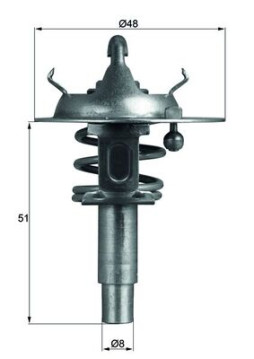 TX 106 90D MAHLE termostat chladenia TX 106 90D MAHLE