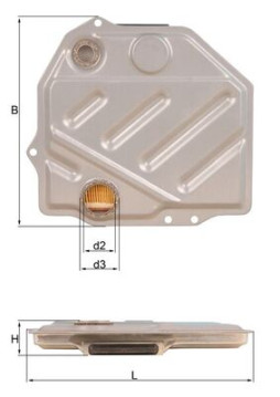 HX 48 MAHLE hydraulický filter automatickej prevodovky HX 48 MAHLE