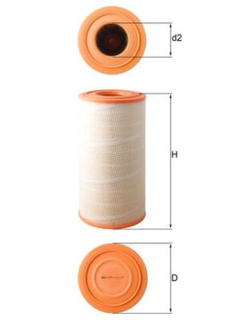 LX 619/1 MAHLE vzduchový filter LX 619/1 MAHLE