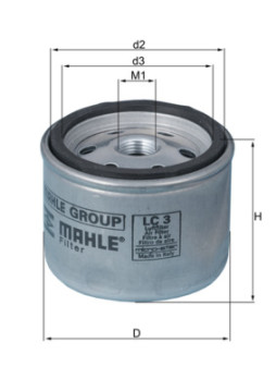 LC 3 Vzduchový filtr MAHLE