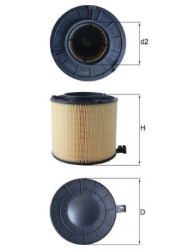 LX 4406 Vzduchový filtr MAHLE