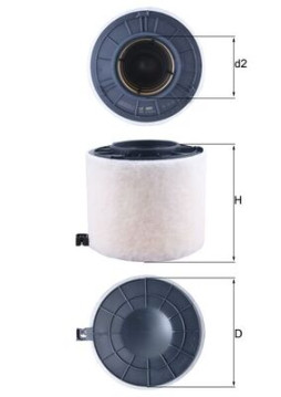 LX 4410 Vzduchový filtr MAHLE