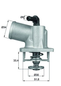 TI 55 92D MAHLE termostat chladenia TI 55 92D MAHLE