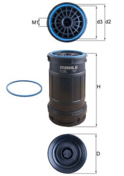 KC 699D MAHLE palivový filter KC 699D MAHLE