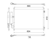 AC 829 000S MAHLE kondenzátor klimatizácie AC 829 000S MAHLE