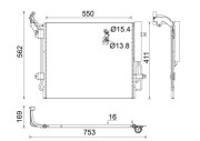 AC 849 000S MAHLE kondenzátor klimatizácie AC 849 000S MAHLE