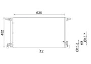 AC 952 000S MAHLE kondenzátor klimatizácie AC 952 000S MAHLE