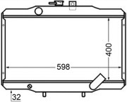 CR 141 000S Chladič, chlazení motoru BEHR MAHLE