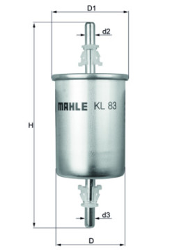 KL 83 Palivový filtr MAHLE