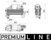 AC 960 000P Kondenzátor, klimatizace MAHLE
