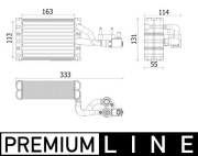 AE 162 000P Výparník, klimatizace MAHLE
