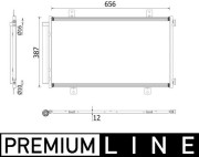 AC 70 000P Kondenzátor, klimatizace BEHR *** PREMIUM LINE *** MAHLE