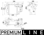 CI 540 000P MAHLE chladič plniaceho vzduchu CI 540 000P MAHLE