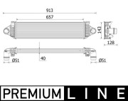 CI 551 000P Chladič turba MAHLE