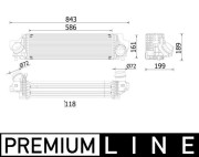 CI 610 000P Chladič turba BEHR *** PREMIUM LINE *** MAHLE