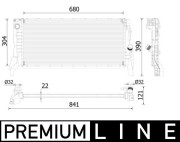 CR 2306 000P Chladič, chlazení motoru BEHR *** PREMIUM LINE *** MAHLE