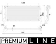 CR 2312 000P Chladič, chlazení motoru BEHR *** PREMIUM LINE *** MAHLE