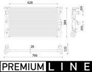 CR 2324 000P Chladič, chlazení motoru BEHR *** PREMIUM LINE *** MAHLE