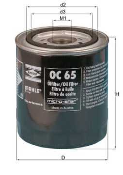 OC 65 Olejový filtr MAHLE