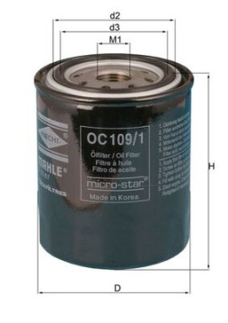 OC 109/1 Olejový filtr MAHLE