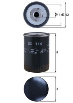 OC 114 Olejový filtr MAHLE