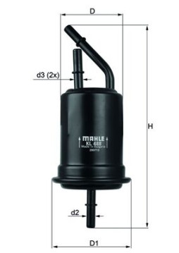 KL 488 MAHLE palivový filter KL 488 MAHLE