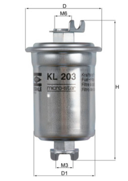 KL 203 Palivový filtr MAHLE