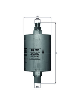 KL 22 Palivový filtr MAHLE