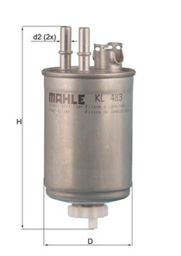 KL 483 Palivový filtr MAHLE