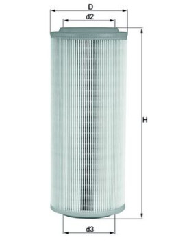 LX 855 Vzduchový filtr MAHLE