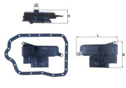 HX 234D MAHLE hydraulický filter automatickej prevodovky HX 234D MAHLE