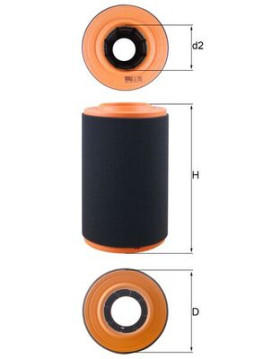 LX 3353 Vzduchový filtr MAHLE