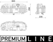 CRT 241 000P Vyrovnávací nádoba, chladicí kapalina MAHLE
