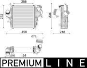 CI 637 000P MAHLE chladič plniaceho vzduchu CI 637 000P MAHLE