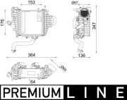 CI 641 000P MAHLE chladič plniaceho vzduchu CI 641 000P MAHLE