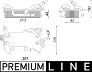 CLC 284 000P MAHLE chladič oleja automatickej prevodovky CLC 284 000P MAHLE