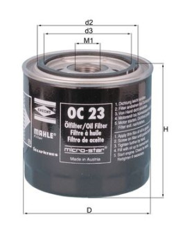 OC 23 Olejový filtr MAHLE