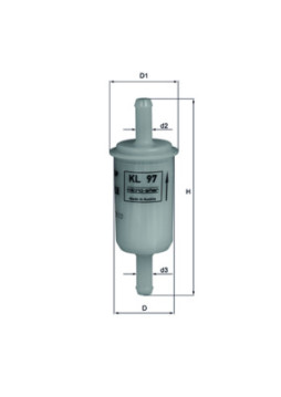 KL 97 MAHLE palivový filter KL 97 MAHLE