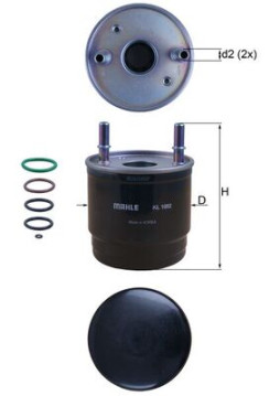 KL 1002D MAHLE palivový filter KL 1002D MAHLE