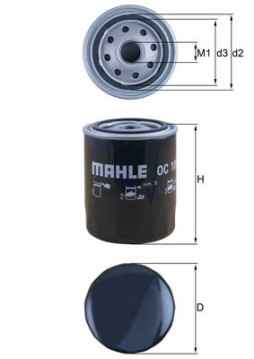 OC 105 MAHLE olejový filter OC 105 MAHLE