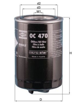 OC 470 MAHLE olejový filter OC 470 MAHLE
