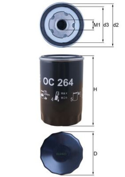 OC 264 Olejový filtr MAHLE