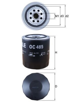 OC 485 Olejový filtr MAHLE