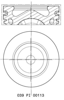 039 PI 00113 012 MAHLE piest 039 PI 00113 012 MAHLE