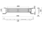 CLC 324 000P MAHLE chladič oleja automatickej prevodovky CLC 324 000P MAHLE