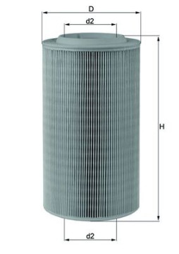 LX 2059 Vzduchový filtr MAHLE